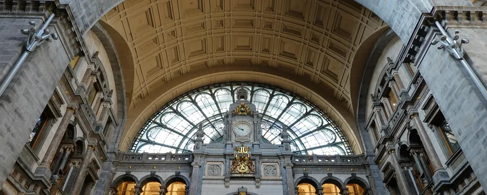 Clock of Antwerp Central station
